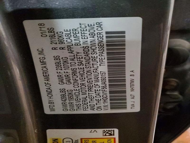 2018 Honda Accord, Exl 13