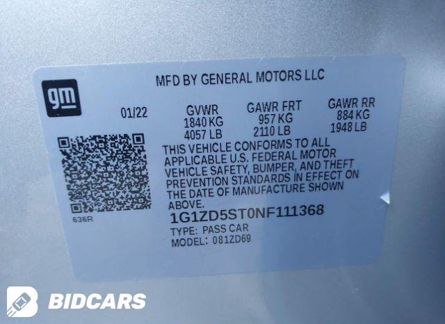 2022 Chevrolet Malibu 5