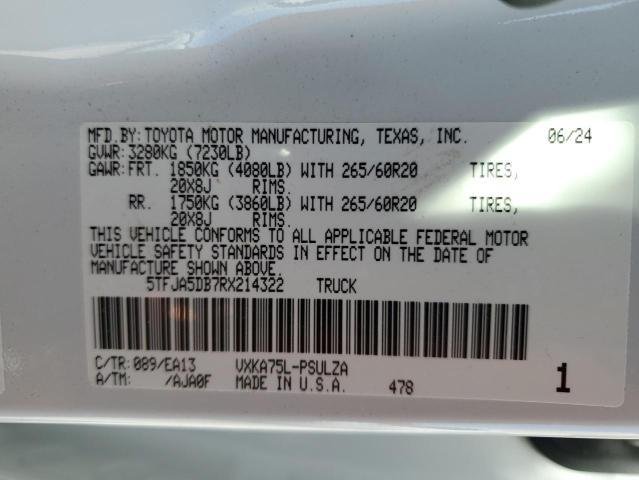 2024 Toyota Tundra, Crewmax Limited 13