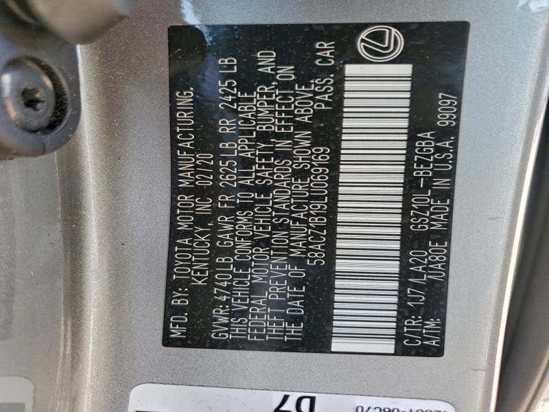 2020 Lexus ES, 350 Base 12