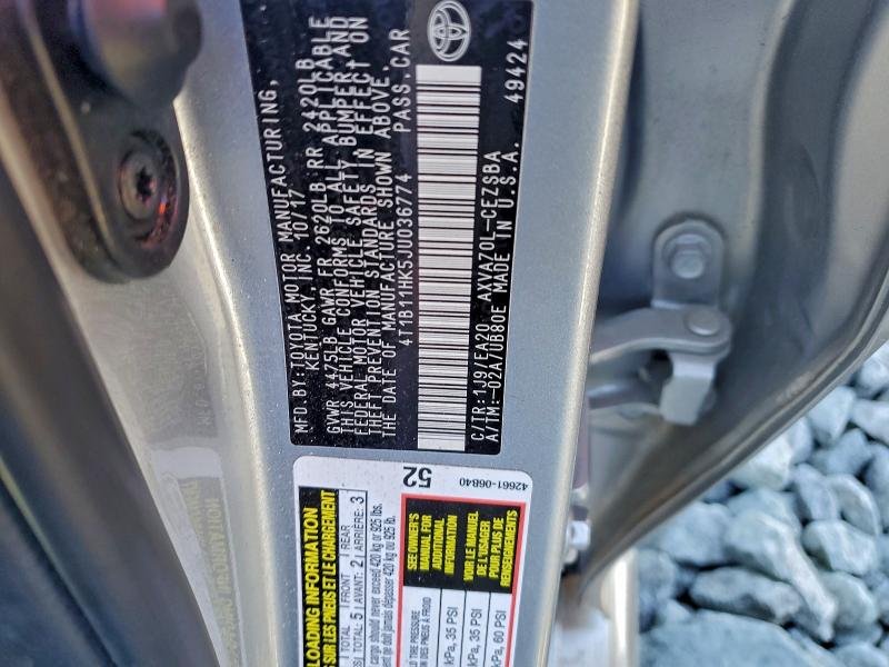 2018 Toyota Camry, L 12